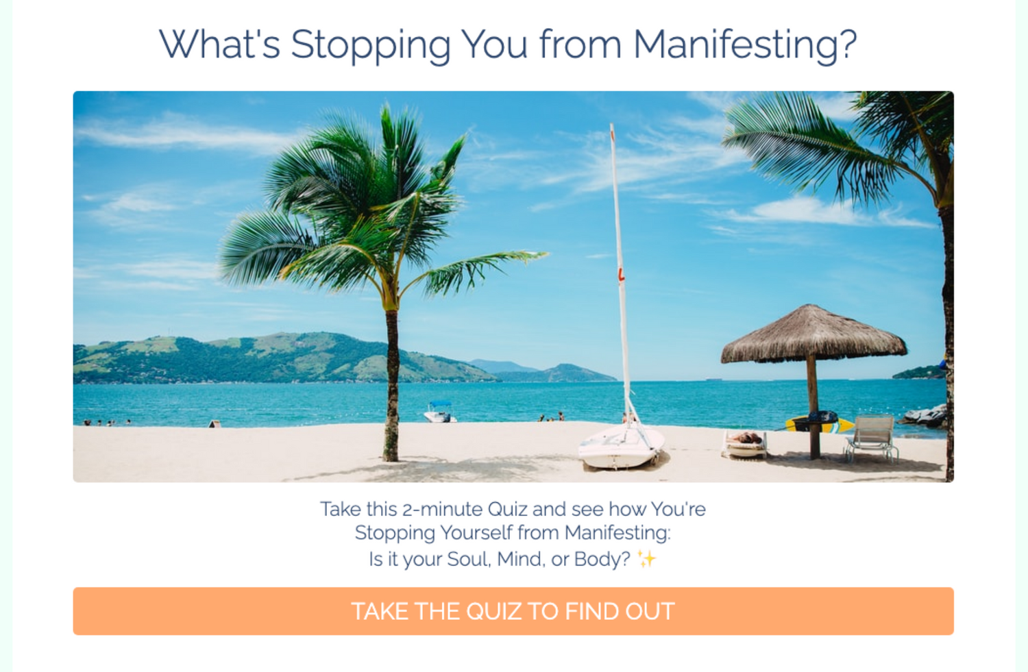 Take the Manifesting Quiz...