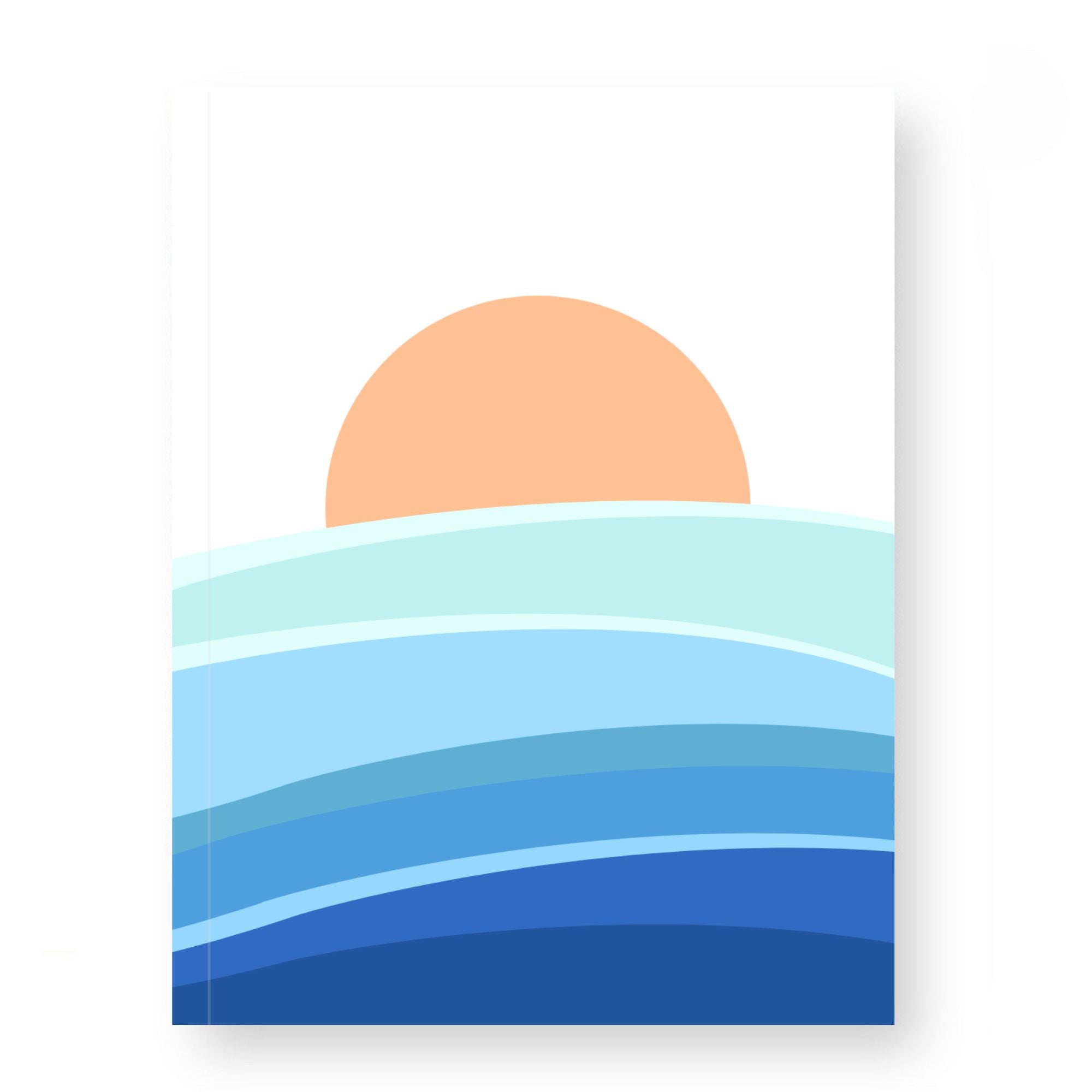 ocean waves journal notebook - inspiregoodvibes