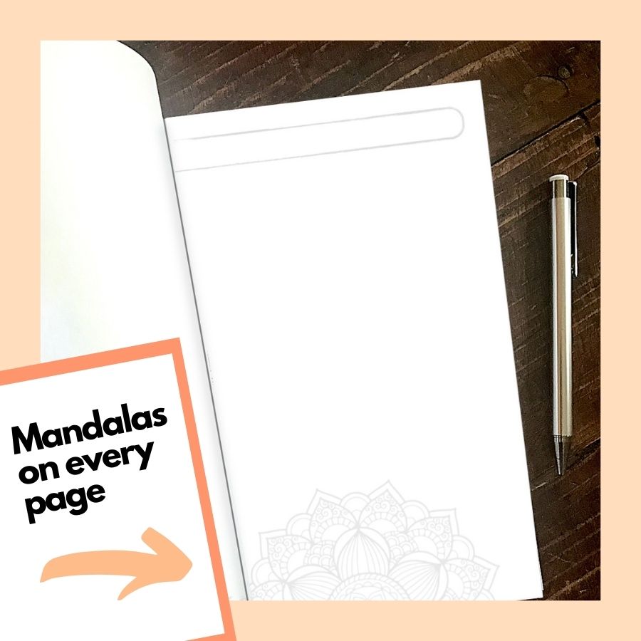 Gratitude Journal w/ Mandalas 6x9