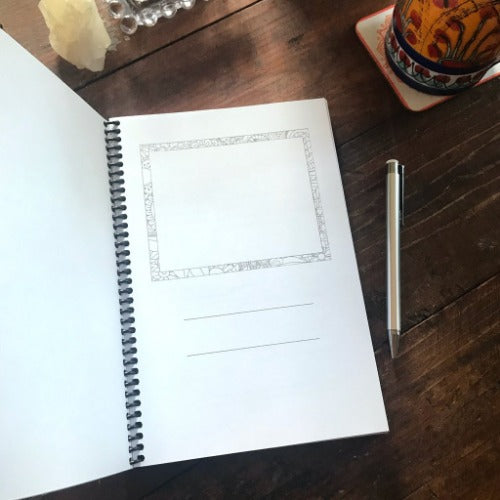 6x9 journal inside cover