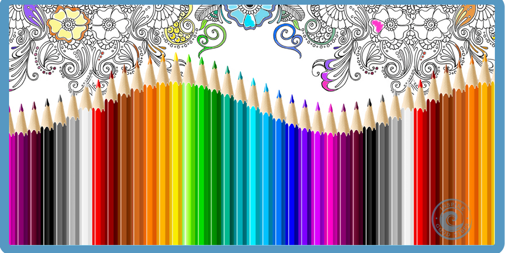 Adult coloring - Color your way to mindfulness, less stress and fun.