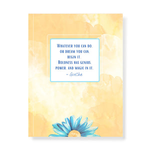 inspirational quote notebook